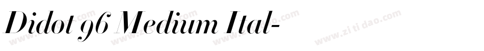 Didot 96 Medium Ital字体转换